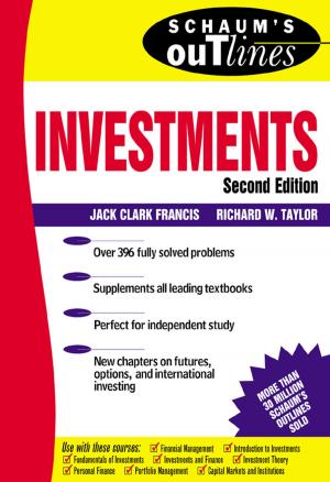 Cover of the book Schaum's Outline of Investments by Knowmedge