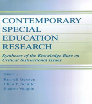 Cover of Contemporary Special Education Research