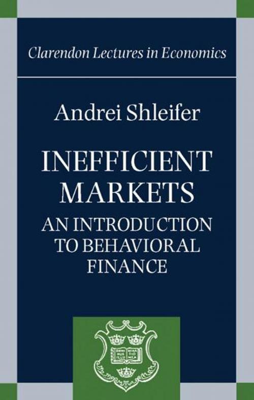 Cover of the book Inefficient Markets by Andrei Shleifer, OUP Oxford
