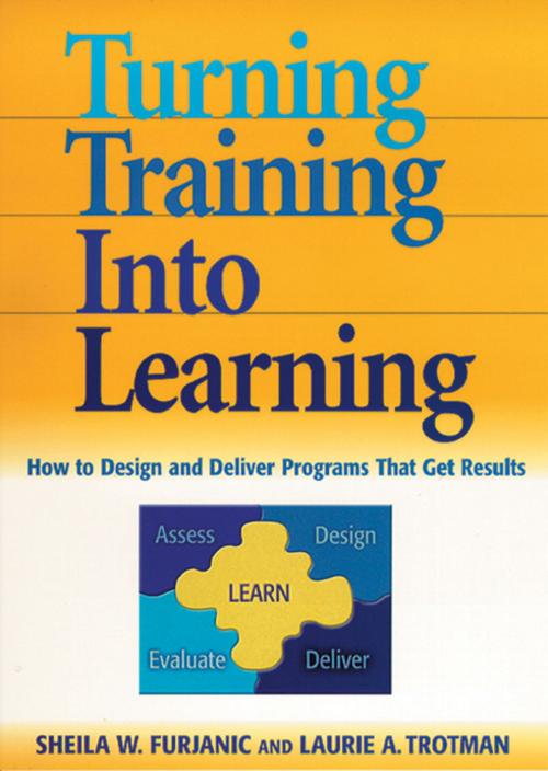 Cover of the book Turning Training into Learning by Sheila W. FURJANIC, Laurie A. TROTMAN, AMACOM