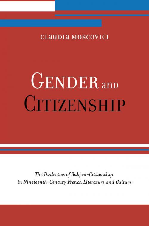 Cover of the book Gender and Citizenship by Claudia Moscovici, Rowman & Littlefield Publishers