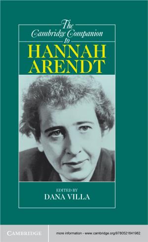 Cover of the book The Cambridge Companion to Hannah Arendt by Clive Hambler, Susan M. Canney