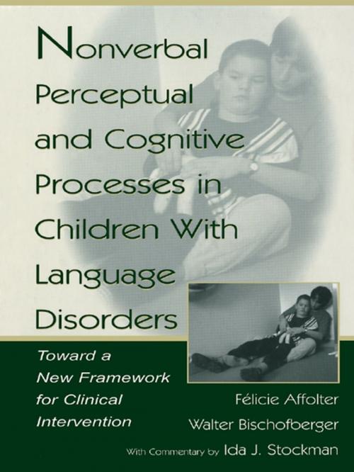 Cover of the book Nonverbal Perceptual and Cognitive Processes in Children With Language Disorders by Walter Bischofberger, F‚licie Affolter, F‚licie Affolter, Taylor and Francis