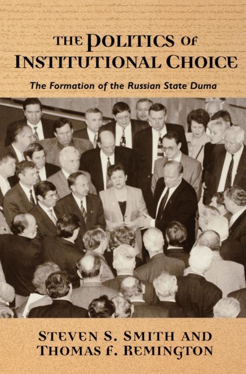 Cover of the book The Politics of Institutional Choice by Steven S. Smith, Thomas F. Remington, Princeton University Press
