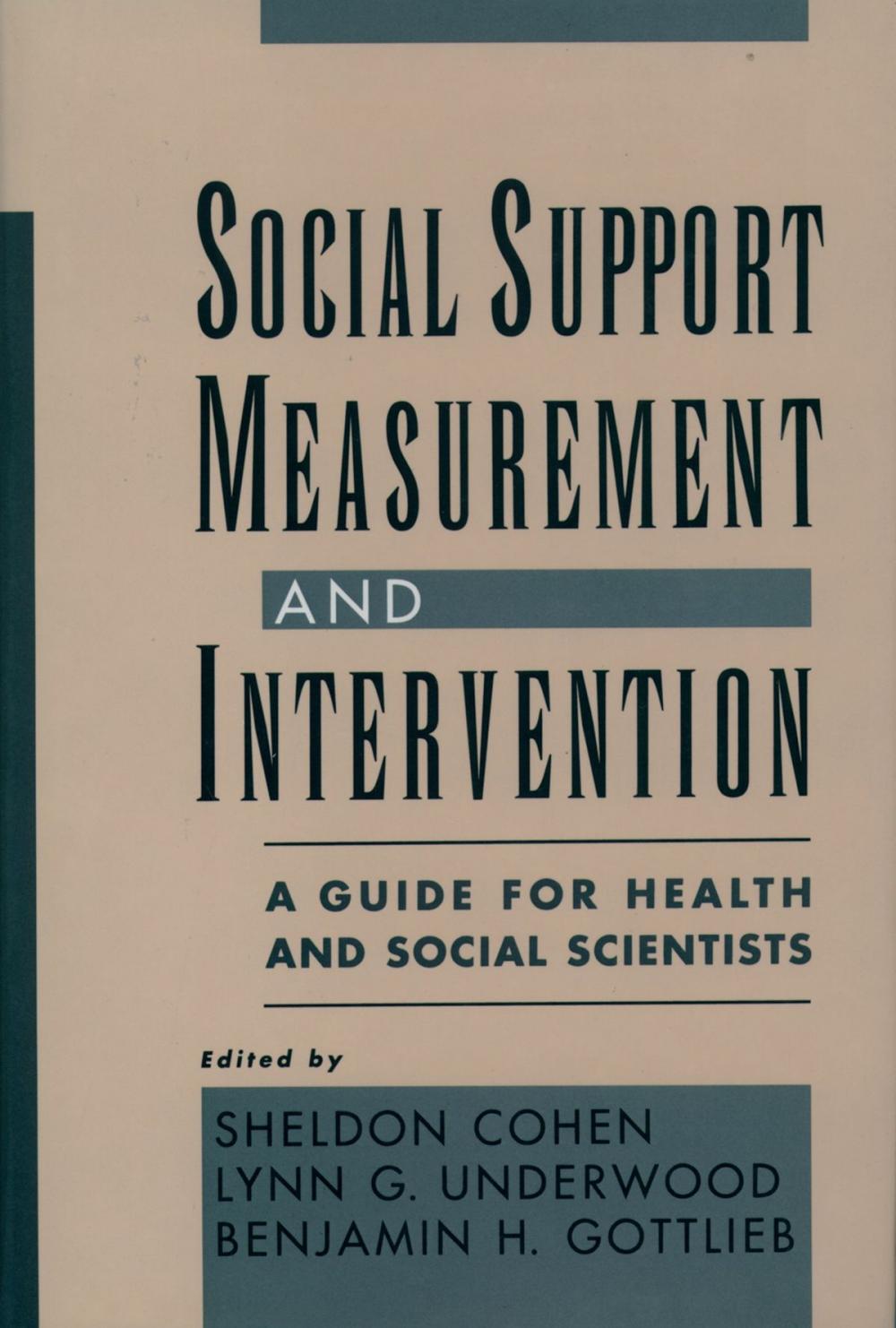 Big bigCover of Social Support Measurement and Intervention