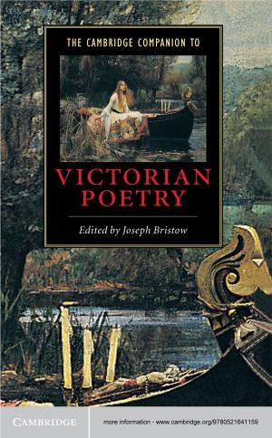 Cover of the book The Cambridge Companion to Victorian Poetry by Bruce Champ, Scott Freeman, Joseph Haslag