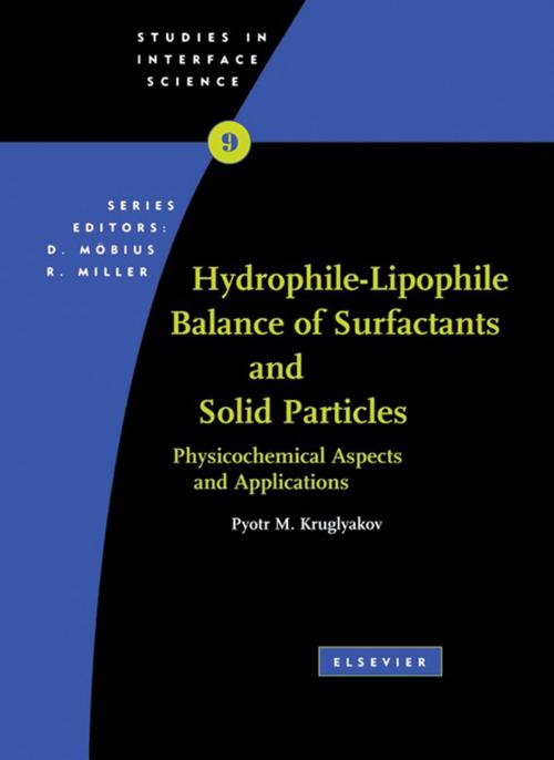 Cover of the book Hydrophile - Lipophile Balance of Surfactants and Solid Particles by P.M. Kruglyakov, Elsevier Science