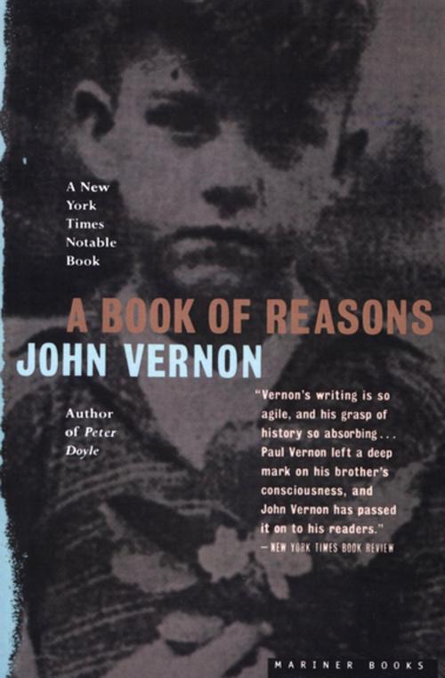 Cover of the book A Book of Reasons by John Vernon, Houghton Mifflin Harcourt