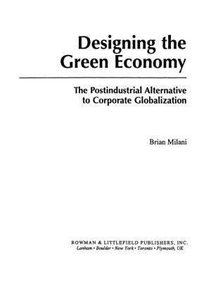 Cover of the book Designing the Green Economy by 