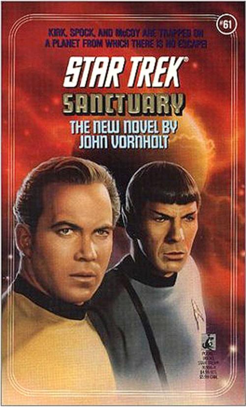 Cover of the book Sanctuary by John Vornholt, Pocket Books/Star Trek