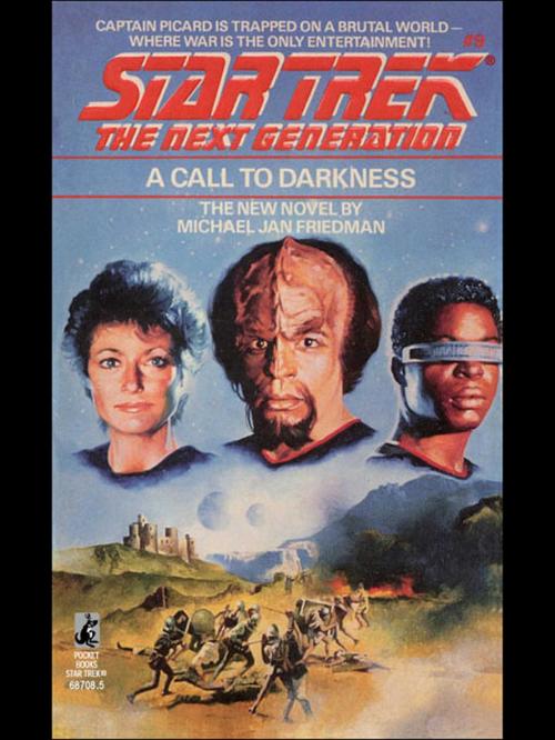 Cover of the book A Call to Darkness by Michael Jan Friedman, Pocket Books/Star Trek