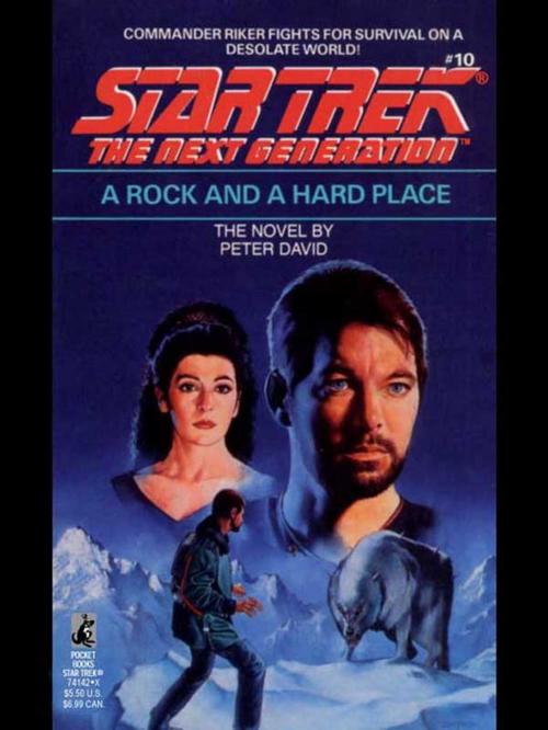 Cover of the book A Rock and a Hard Place by Peter David, Pocket Books/Star Trek