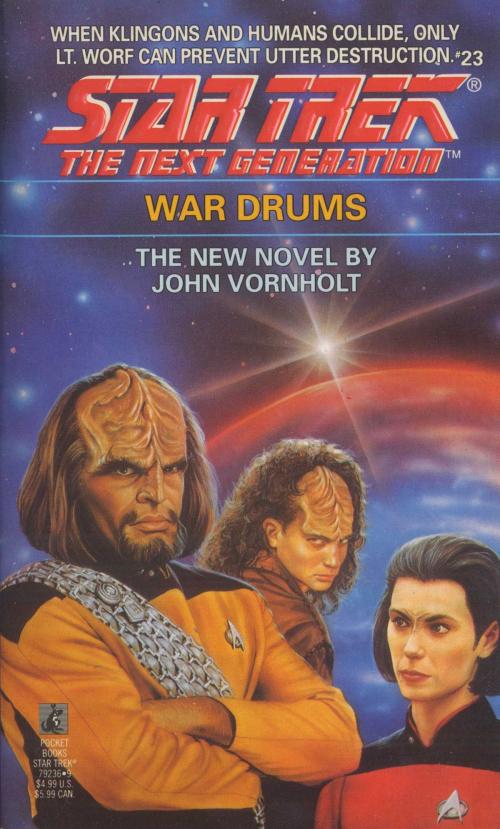 Cover of the book War Drums by John Vornholt, Pocket Books/Star Trek
