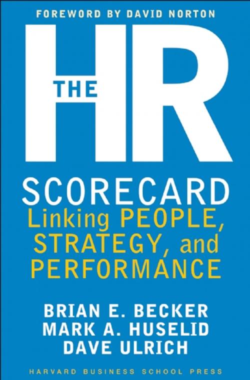 Cover of the book The HR Scorecard by David Ulrich, Brian E. Becker, Mark A. Huselid, Harvard Business Review Press