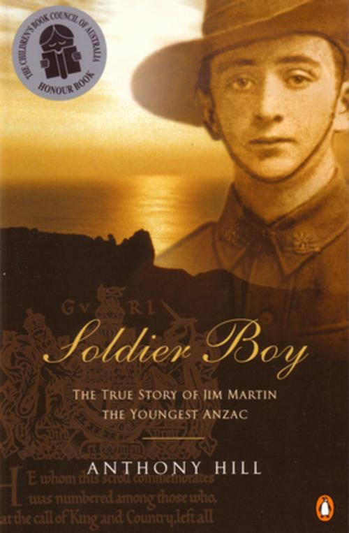 Cover of the book Soldier Boy by Anthony Hill, Penguin Random House Australia