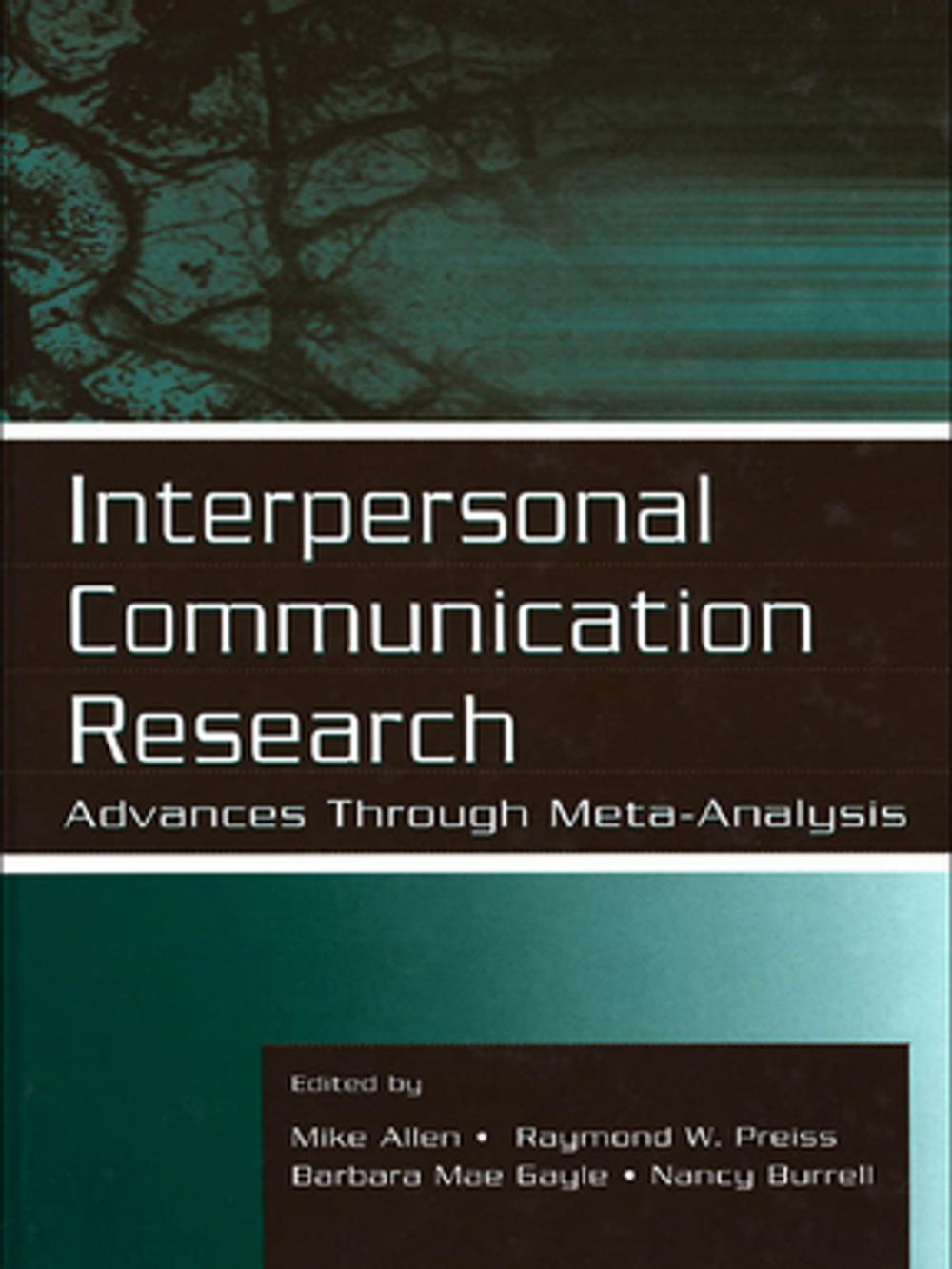 Big bigCover of Interpersonal Communication Research