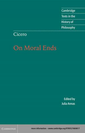 Book cover of Cicero: On Moral Ends