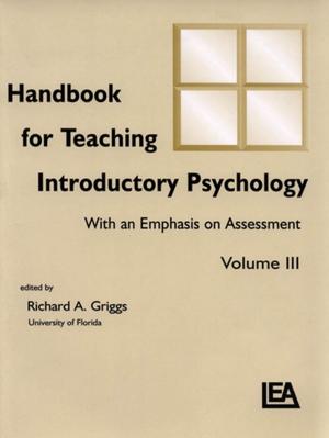Cover of the book Handbook for Teaching Introductory Psychology by William E Studwell, Bruce R Schueneman