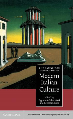 Cover of The Cambridge Companion to Modern Italian Culture