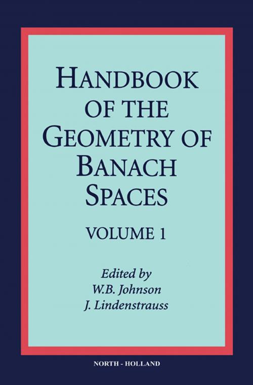 Cover of the book Handbook of the Geometry of Banach Spaces by W.B. Johnson, J. Lindenstrauss, Elsevier Science