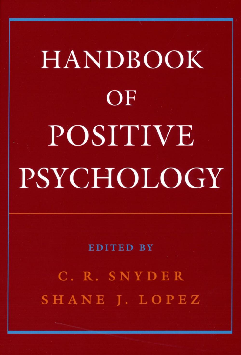 Big bigCover of Handbook of Positive Psychology