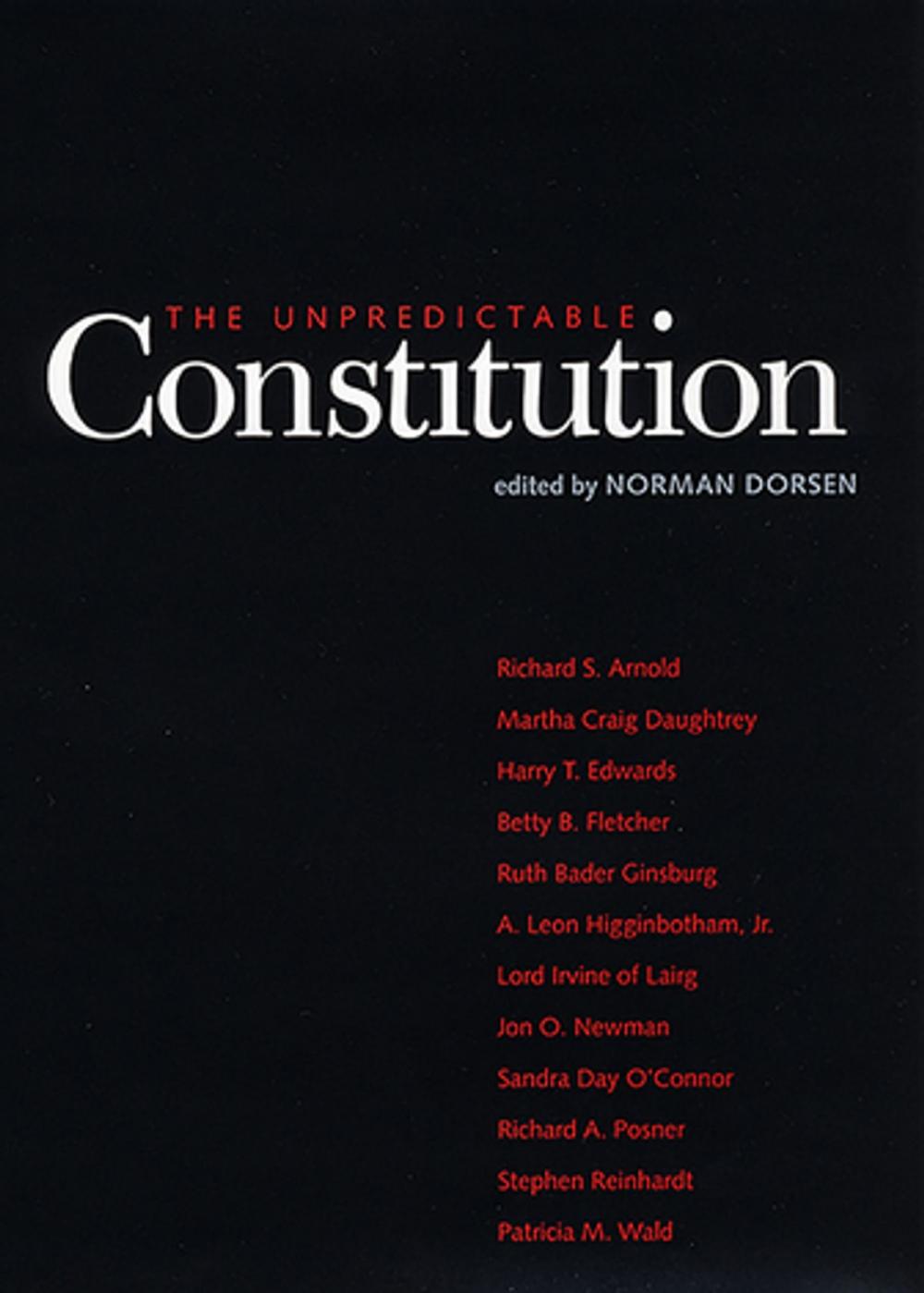 Big bigCover of The Unpredictable Constitution