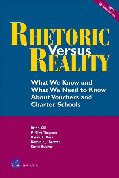 Cover of the book Rhetoric vs. Reality by Michael Timpane, Dominic Brewer, Brian Gill, Karen Ross, RAND Corporation