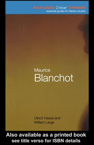 Cover of the book Maurice Blanchot by 