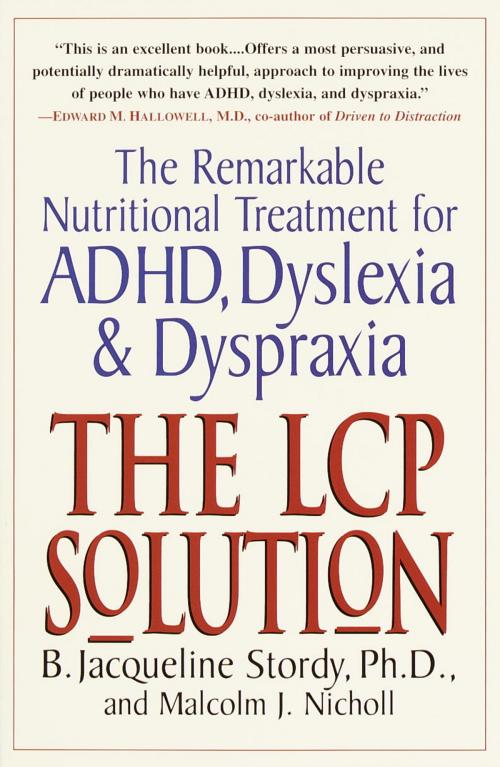Cover of the book The LCP Solution by B. Jacqueline Stordy, Ph.D., Malcolm J. Nicholl, Random House Publishing Group