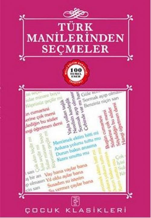 Cover of the book Türk Manilerinden Seçmeler by Kolektif, Sis Yayıncılık