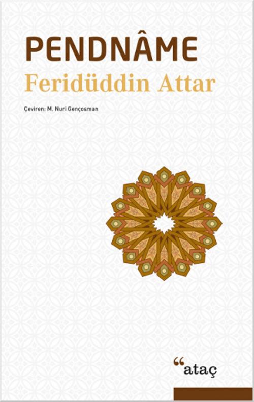 Cover of the book Pendname by Feridüddin Attar, Ataç Yayınları