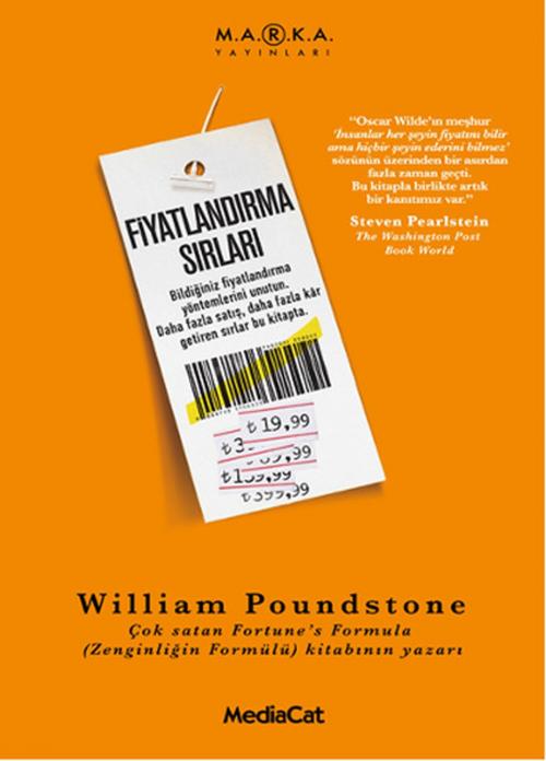 Cover of the book Fiyatlandırma Sırları by William Poundstone, Mediacat Yayıncılık
