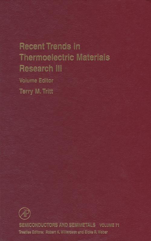 Cover of the book Recent Trends in Thermoelectric Materials Research: Part Three by Terry Tritt, Elsevier Science
