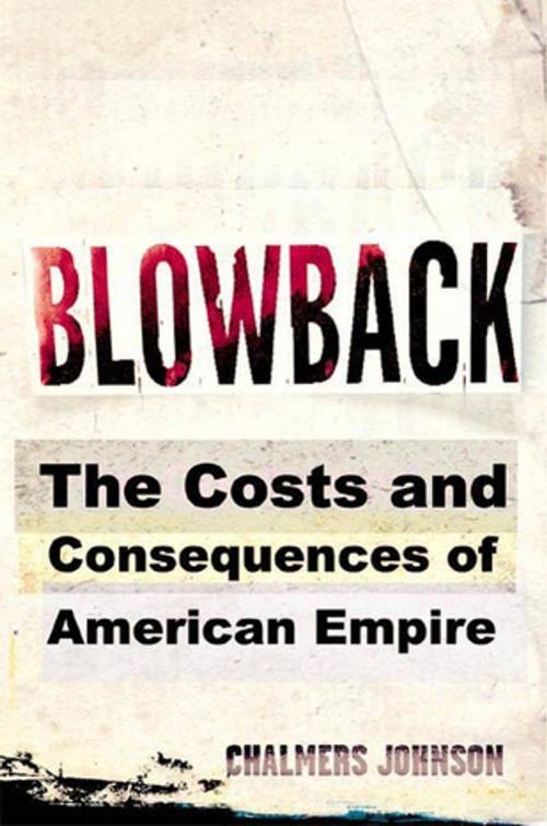 Cover of the book Blowback by Chalmers Johnson, Henry Holt and Co.