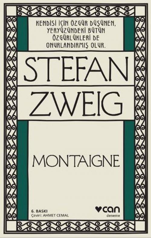 Cover of the book Montaigne by Stefan Zweig, Can Yayınları