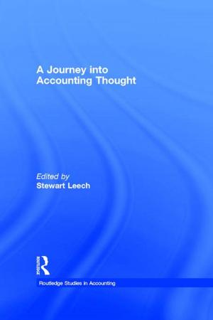 Cover of the book A Journey into Accounting Thought by Morgen Witzel