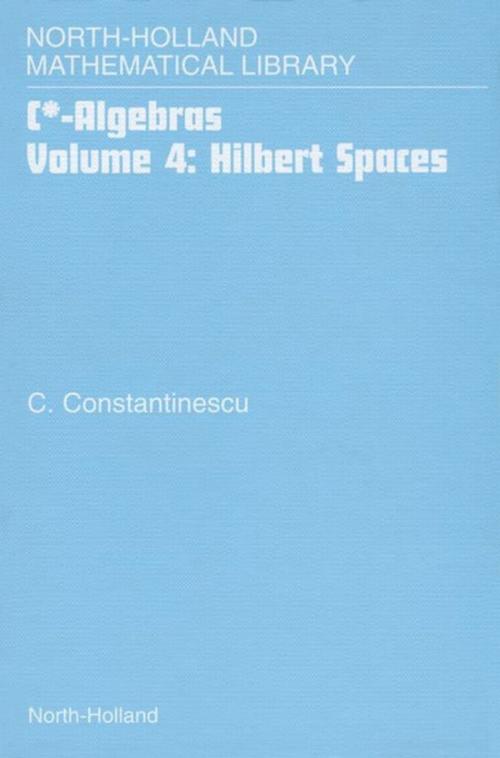 Cover of the book Hilbert Spaces by Corneliu Constantinescu, Elsevier Science