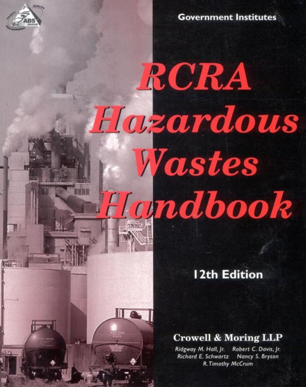 Big bigCover of RCRA Hazardous Wastes Handbook