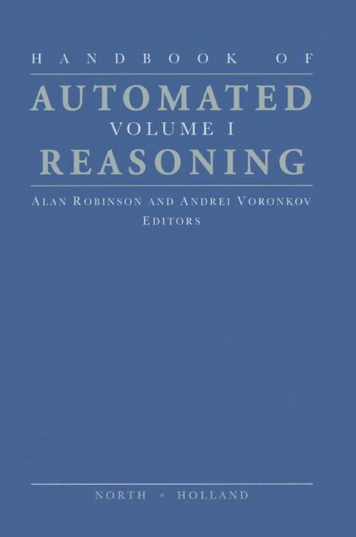 Cover of the book Handbook of Automated Reasoning by , Elsevier Science