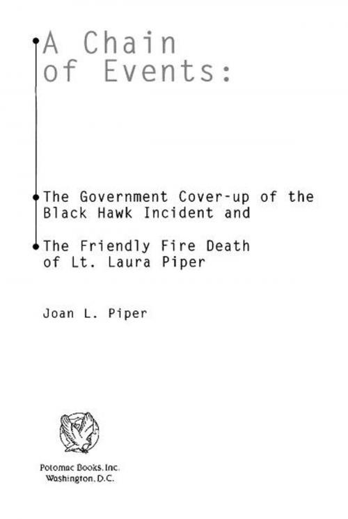 Cover of the book A Chain of Events by Joan L. Piper, Potomac Books Inc.