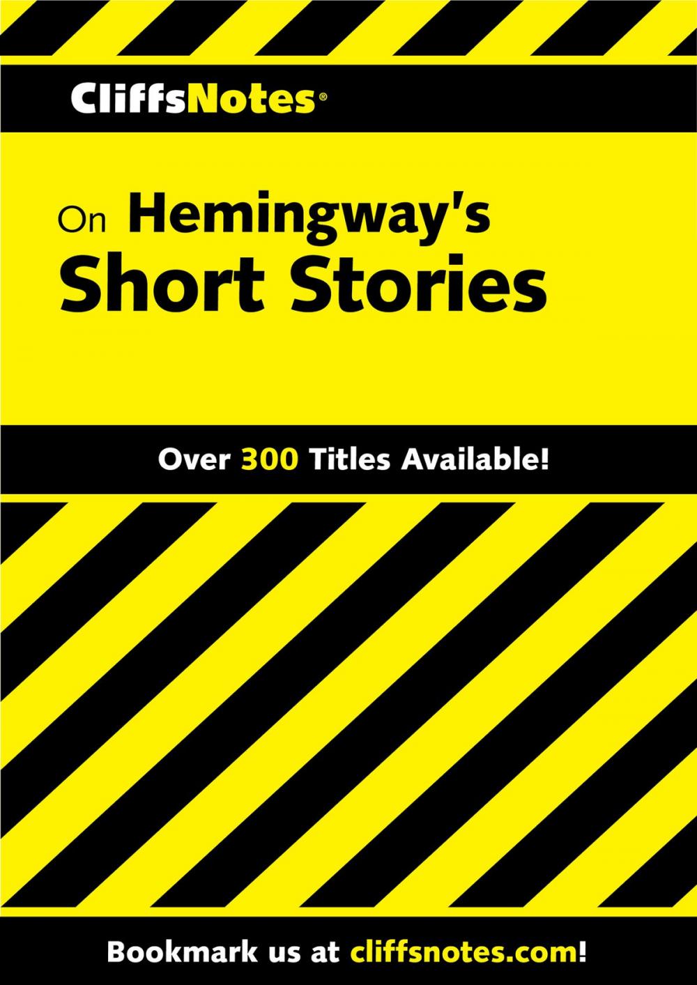 Big bigCover of CliffsNotes on Hemingway's Short Stories