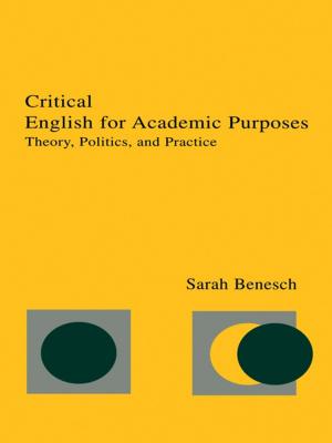 Cover of the book Critical English for Academic Purposes by Genny Beemyn