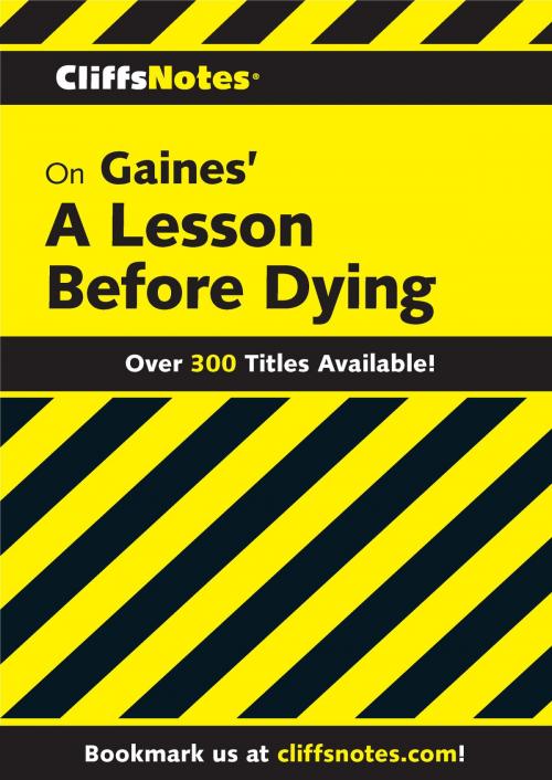 Cover of the book CliffsNotes on Gaines' A Lesson Before Dying by Durthy A. Washington, HMH Books