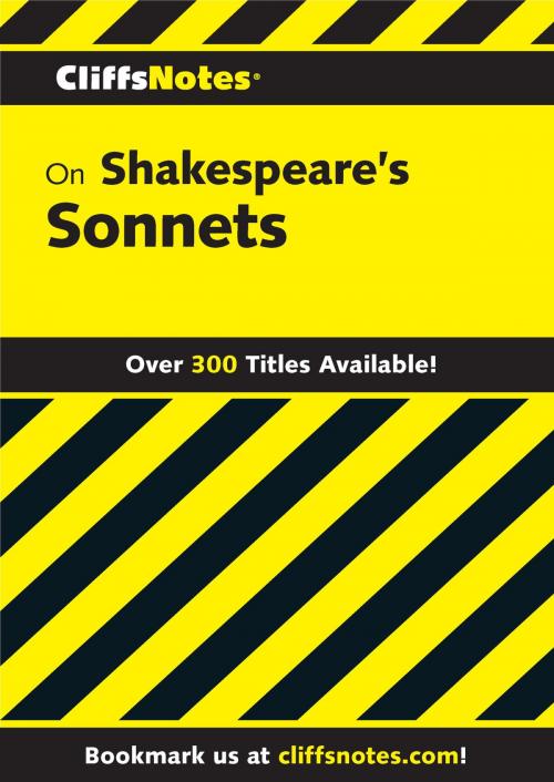 Cover of the book CliffsNotes on Shakespeare's Sonnets by Carl Senna, HMH Books