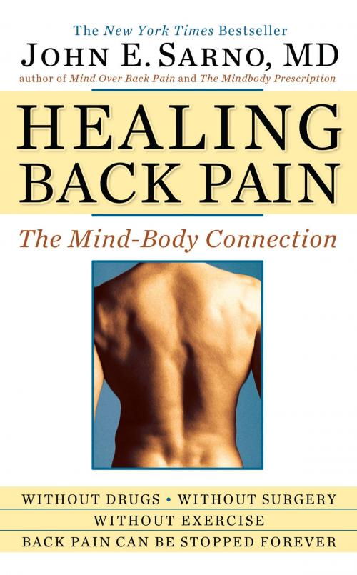 Cover of the book Healing Back Pain by John E. Sarno, Grand Central Publishing