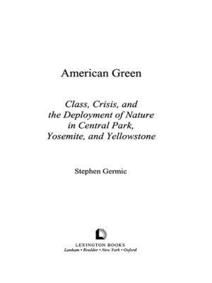 Cover of the book American Green by 
