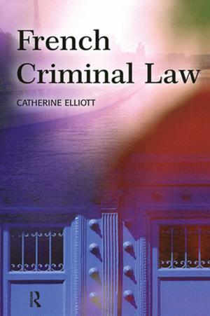 Cover of the book French Criminal Law by Roberto D'alimonte