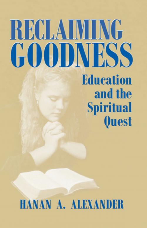 Cover of the book Reclaiming Goodness by Hanan A. Alexander, University of Notre Dame Press