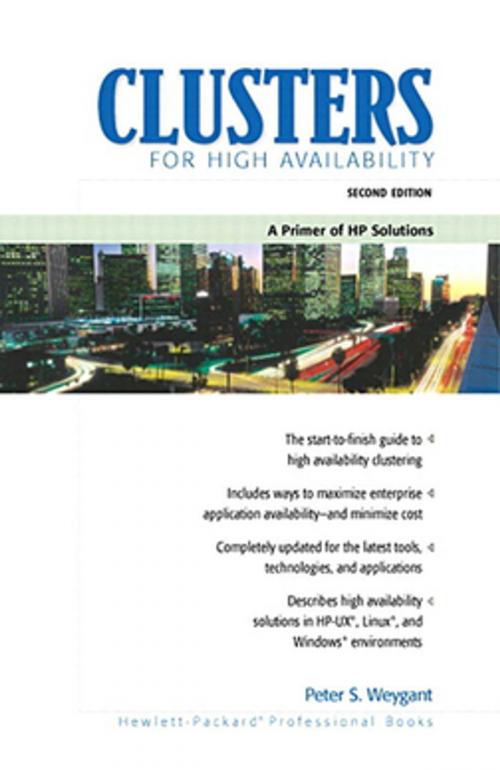 Cover of the book Clusters for High Availability by Peter S. Weygant, Pearson Education