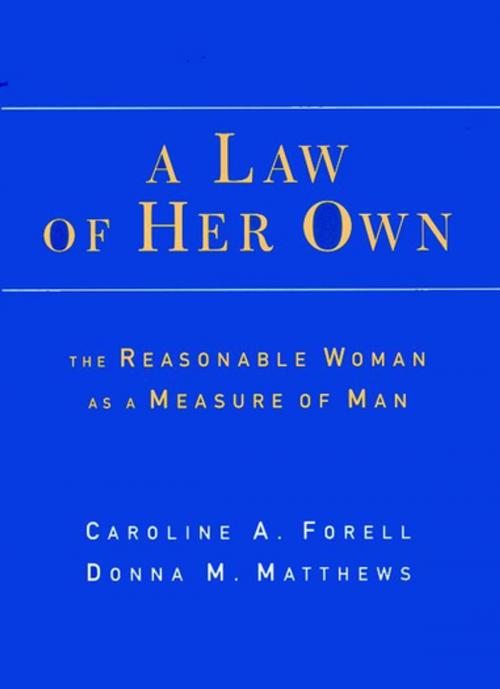 Cover of the book A Law of Her Own by Caroline Forell, Donna Matthews, NYU Press